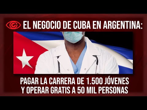 El negocio de Cuba en Argentina: pagar la carrera de 1.500 jóvenes y operar gratis a 50 mil personas