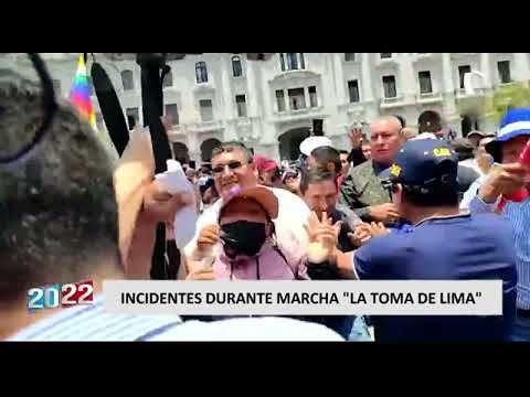 ¡Indignante! Manifestantes agreden a reportero de Panamericana Televisión (4/4)