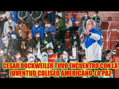 CESAR DOCKWEILER TUVO ENCUENTRO CON LA JUVENTUD EN EL COLISEO AMERICANO..