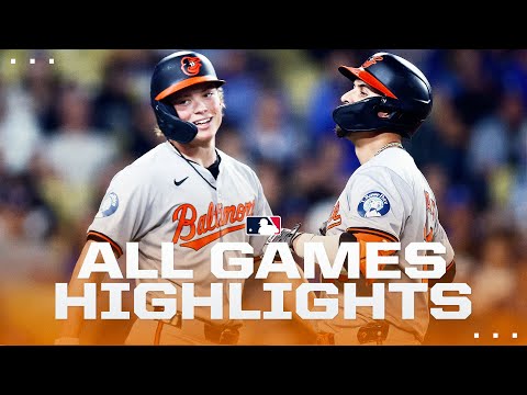 Highlights from ALL games on 8/27! (Orioles beat Dodgers, Royals tie Guardians, Crews first hit)