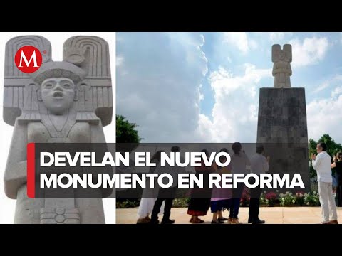 Develaron la réplica de la Joven de Amajac en Paseo de la Reforma, CdMx