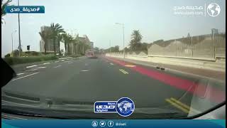 سائق باص يتسبب بكارثة