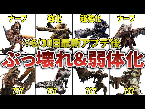 【6/30最新】ワイルズ全14武器種の「6月末アプデ後」評価を徹底解説