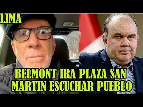 RICARDO BELMONT PIDE PORKY HABRIR LA PLAZA SAN MARTIN DE LA CAPITAL PERUANA..