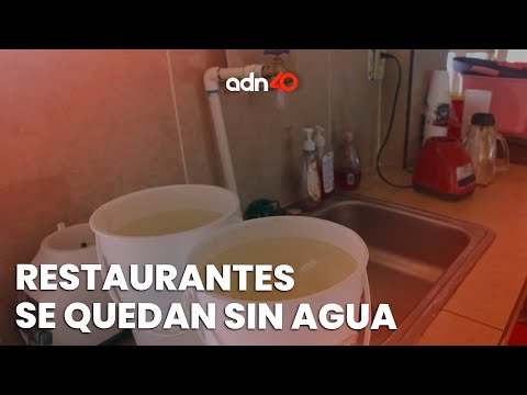 En los restaurantes de la Condesa comienza a faltar el agua, una crisis que va creciendo poco a poco