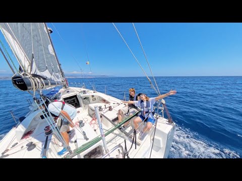 Relaxed afternoon sail on a Pogo 40 in the Ligurian Sea