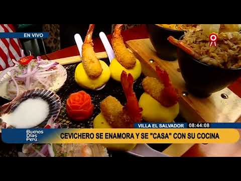 ¡Insólito! Chef peruano se casa con su cocina y así fue su boda