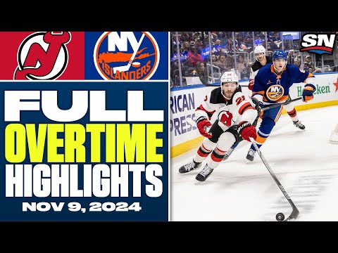 New Jersey Devils at New York Islanders | FULL Overtime Highlights - November 9, 2024