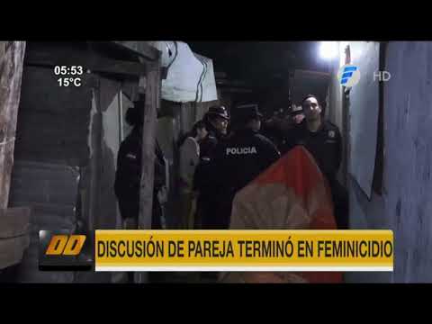 Discusión de pareja terminó en feminicidio en la Chacarita