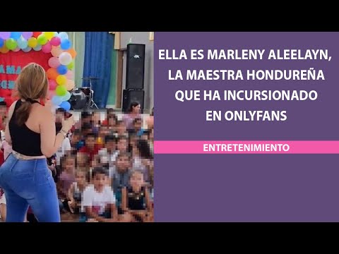 Ella es Marleny Aleelayn, la maestra hondureña que ha incursionado en OnlyFans