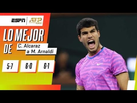 ¡CARLOS ALCARAZ FUE UNA APLANADORA EN INDIAN WELLS Y REMONTÓ UN PARTIDAZO ATÍPICO! | RESUMEN