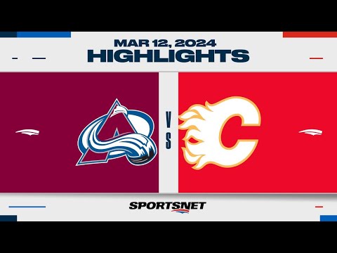 NHL Highlights | Avalanche vs. Flames - March 12, 2024