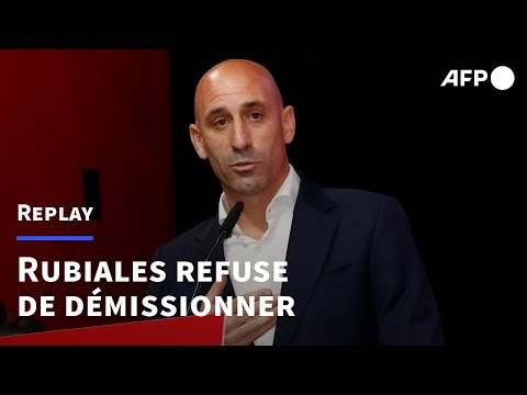 REPLAY - Rubiales refuse de démissionner: l'intégralité de sa conférence de presse (VO)