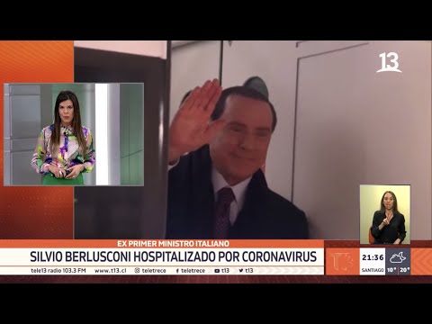 Exprimer ministro italiano Silvio Berlusconi hospitalizado por COVID-19