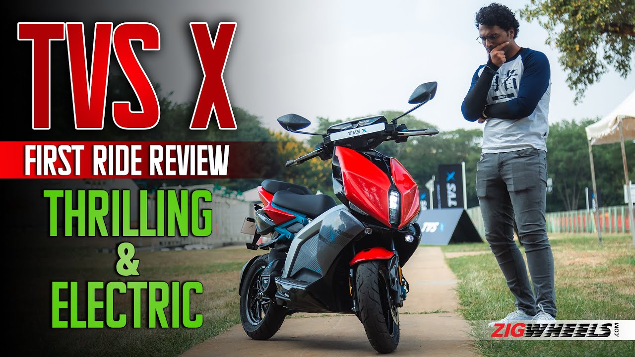 TVS X Electric Scooter First Ride Review | The new best sporty e-scooter? | ZigWheels