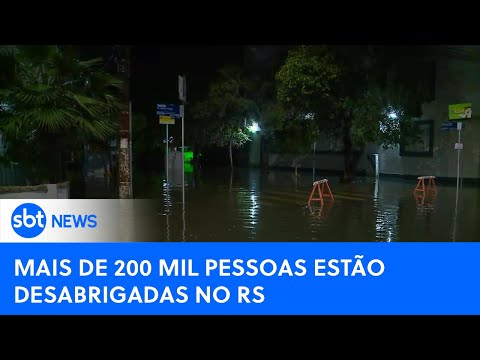Nível do Guaíba em Porto Alegre continua acima dos 5 metros | #SBTNewsnaTV (08/05/24)