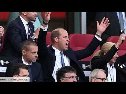 Les réactions du prince William au match de l'Angleterre contre la Suisse régalent les internautes