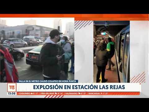 Caos y pánico por explosión en estación del Metro de Santiago