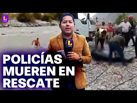Arequipa: Dos policías mueren ahogados mientras rescataban a mineros en río Majes