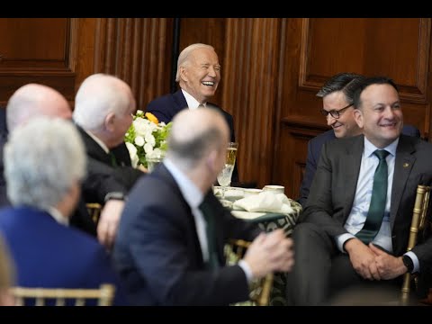Speaker Johnson hosts President Biden and the Irish Taoiseach at a Capitol luncheon