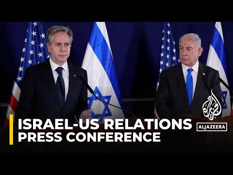 Israeli PM Benjamin Netanyahu holds press conference with US Secretary of State