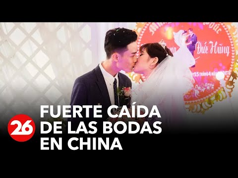 Fuerte caída de las bodas en China