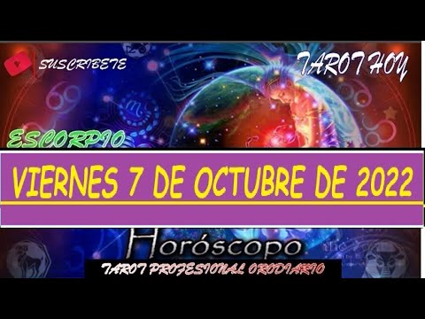 Horóscopo De Hoy ? Escorpio ? Viernes 7 de Octubre De 2022 #horoscope #escorpio Orodiario SEO
