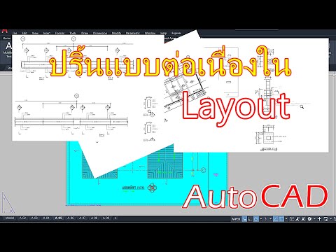 การปริ้นแบบต่อเนื่องในLayout