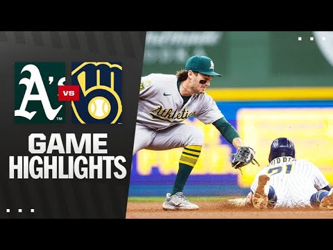 As vs. Brewers Game Highlights (4/20/25) | MLB Highlights
