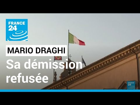 Italie : le président a rejeté l'offre de démission de Mario Draghi • FRANCE 24