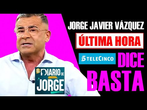 ÚLTIMA HORA!! TELECINCO DICE BASTA a JORGE JAVIER VÁZQUEZ.