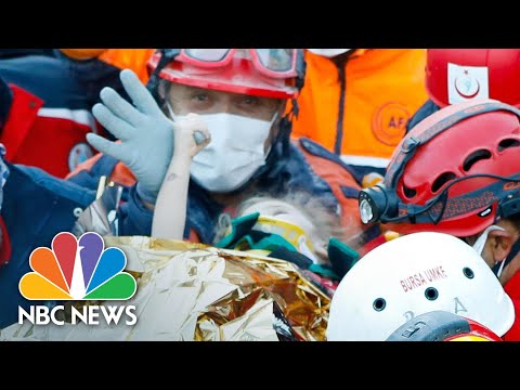 3-Year-Old Rescued From Collapsed Apartment After Turkish Earthquake | NBC News NOW