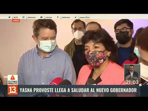 Yasna Provoste visita a Orrego tras el triunfo en la Región Metropolitana