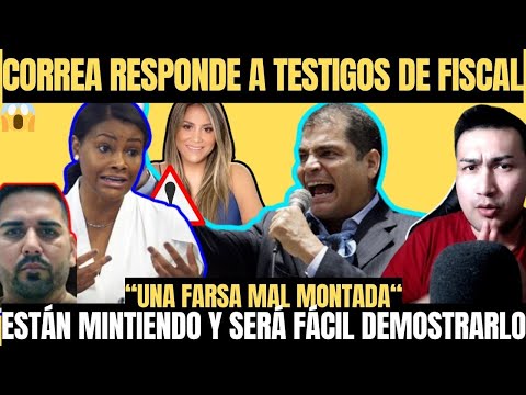 Categórica respuesta de Rafael Correa a testigos de Diana Salazar | Mayra Salazar