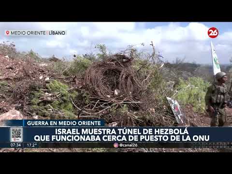 MEDIO ORIENTE | Israel mostró un túnel de Hezbolá