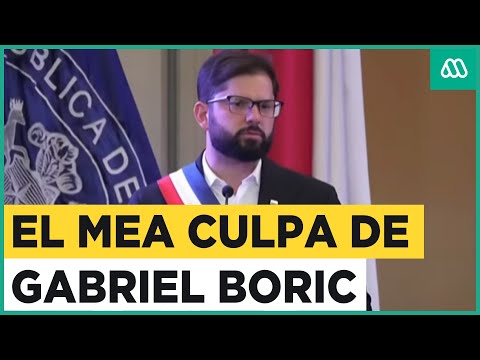 El mea culpa de Gabriel Boric: Presidente reconoce errores en el gobierno de Sebastián Piñera