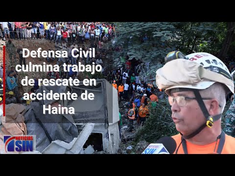 Rescate concluido en accidente de Haina, San Cristóbal