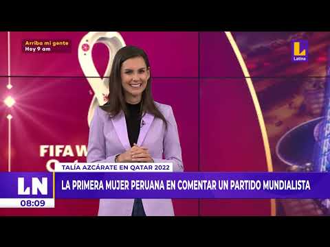 Qatar 2022: Talía Azcárate es la primera mujer en comentar un partido mundialista.