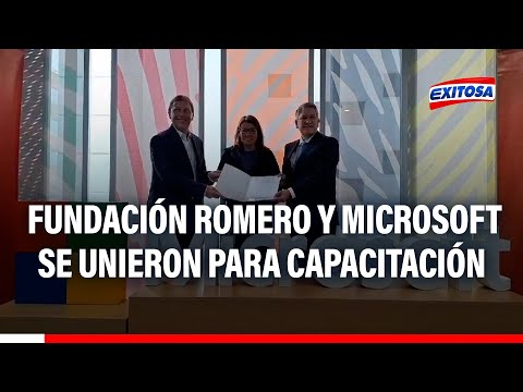 Fundación Romero y Microsoft se unen para promover la capacitación y desarrollo tecnológico