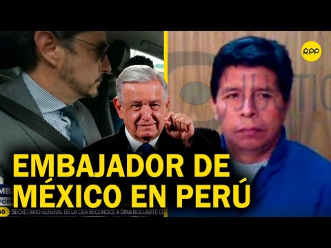 Embajador de México en el Perú llegó a sede de Diroes donde se encuentra Pedro Castillo