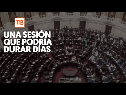 “Ley ómnibus” de Milei se discute en el Congreso argentino