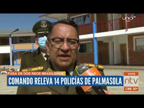 El comando de la policía decidió el relevo de  14 uniformados de la cárcel de Palmasola