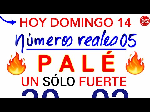 Los PALÉ y SÚPER que SALEN HOY DOMINGO 14 de JULIO/ Números para hoy DOMINGO 14/07/2024/PALÉ y SÚPER