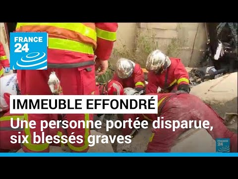 Effondrement d'un immeuble à Paris : une personne portée disparue, six blessés graves