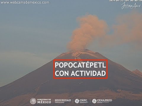 #POPOCATÉPETL | Amanece activo. El #Volcán #EnVivo