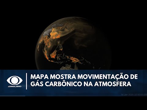 Mapa mostra gás carbônico na atmosfera: veja os impactos para o ser humano Especialista explica