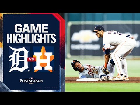 Tigers vs. Astros ALWC Game 1 Highlights (10/1/24) | MLB Highlights