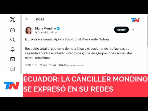 Cuál es la postura de la Argentina frente a lo que ocurre en Ecuador