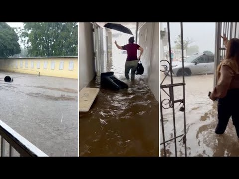 “Temimos por nuestras vidas”: dramático momento en que golpe de río inundó escuela en Yauco