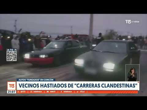 Más de 100 autos tuneados: Vecinos hastiados de las 'carreras clandestinas' en Concón